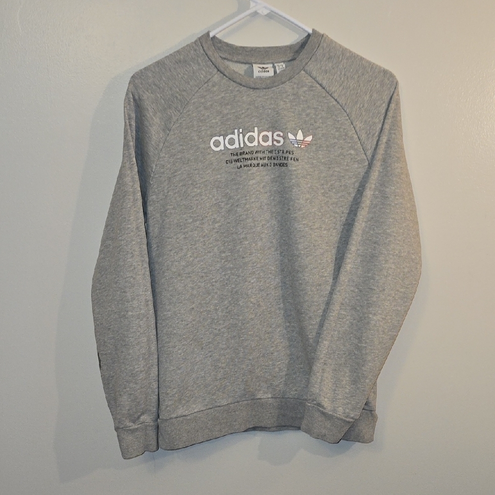 Adidas Kids Heather Gray Crewneck Sweatshirt LOT H